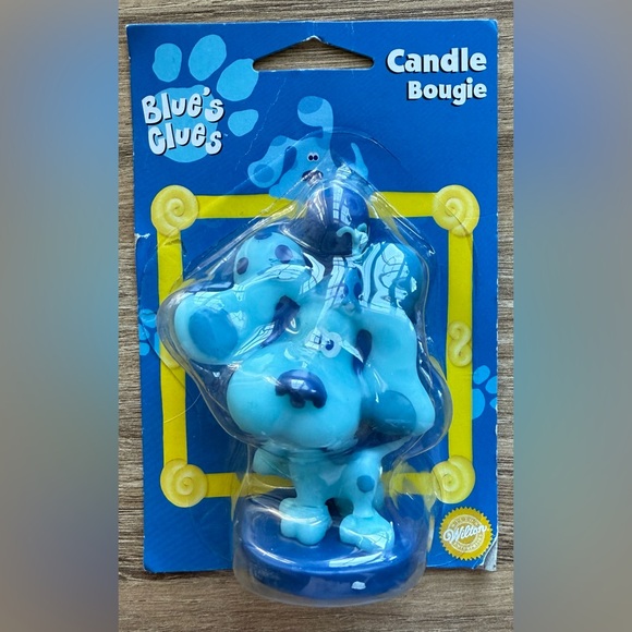 Vintage 1999 Blue’s Clues Candle Birthday Cake Wilton NEW IN PACKAGING - Picture 1 of 3